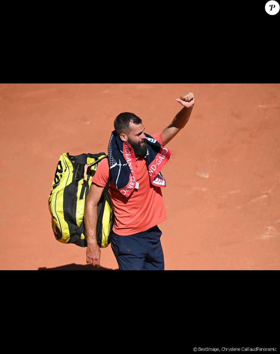 Benoît Paire a été battu, 5-7, 6-2, 6-1, 7-6, lors du 1er tour simples Messieurs des Internationaux de France à Roland Garros, à Paris, France, le 31 mai 2021. © Chryslene CaillaudPanoramic/Bestimage