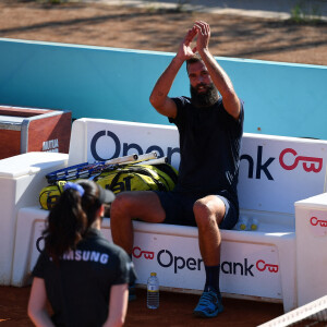 Le français Benoît Paire s'offre le géorgien N.Basilashvili, 6-4, 7-5, au premier tour du Masters 1000 de Madrid, Espagne, le 4 mai 2021. © Antoine Couvercelle/Panoramic/Bestimage