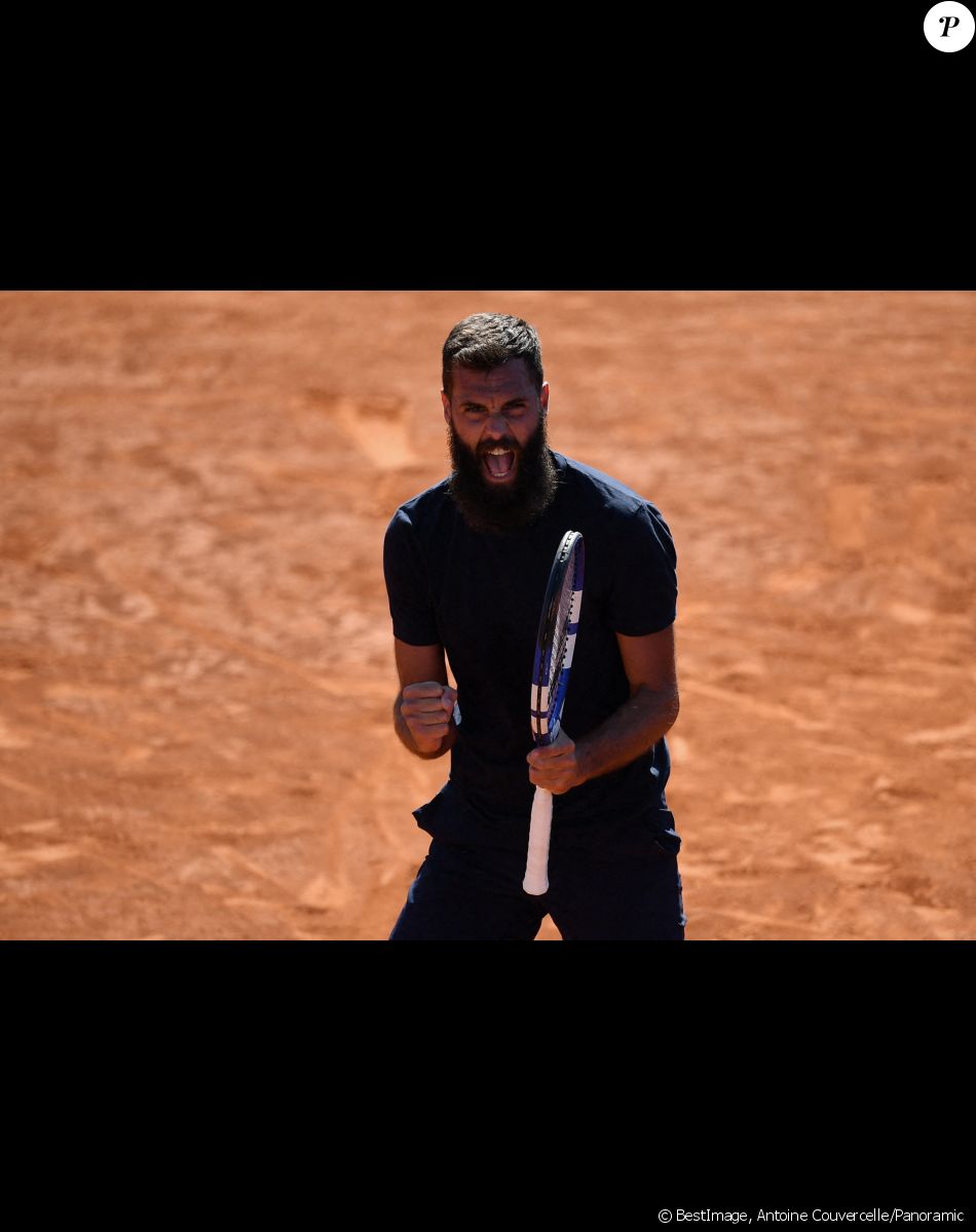 Le français Benoît Paire s'offre le géorgien N.Basilashvili, 6-4, 7-5, au premier tour du Masters 1000 de Madrid, Espagne, le 4 mai 2021. © Antoine Couvercelle/Panoramic/Bestimage