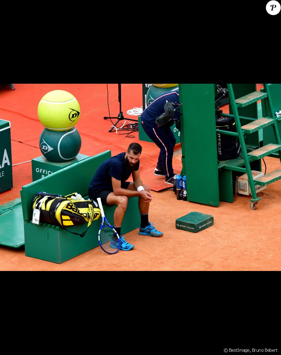 Benoit Paire au Rolex Monte-Carlo Masters 2021, à Roquebrune Cap Martin le 11 avril 2021. © Bruno Bebert / Bestimage