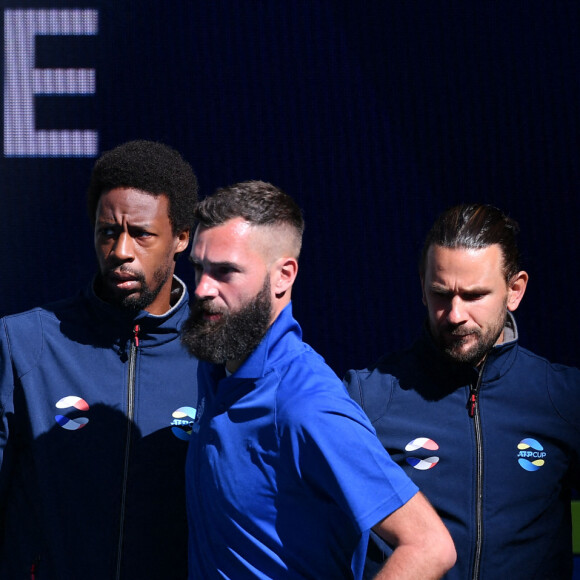 Gael Monfils et Benoit Paire during the ATP Cup - Les champions de tennis s'affrontent lors de l'Open d'Australie à Melbourne (8 - 21 février 2021), le 1er février 2021. © Antoine Couvercelle / Panoramic / Bestimage