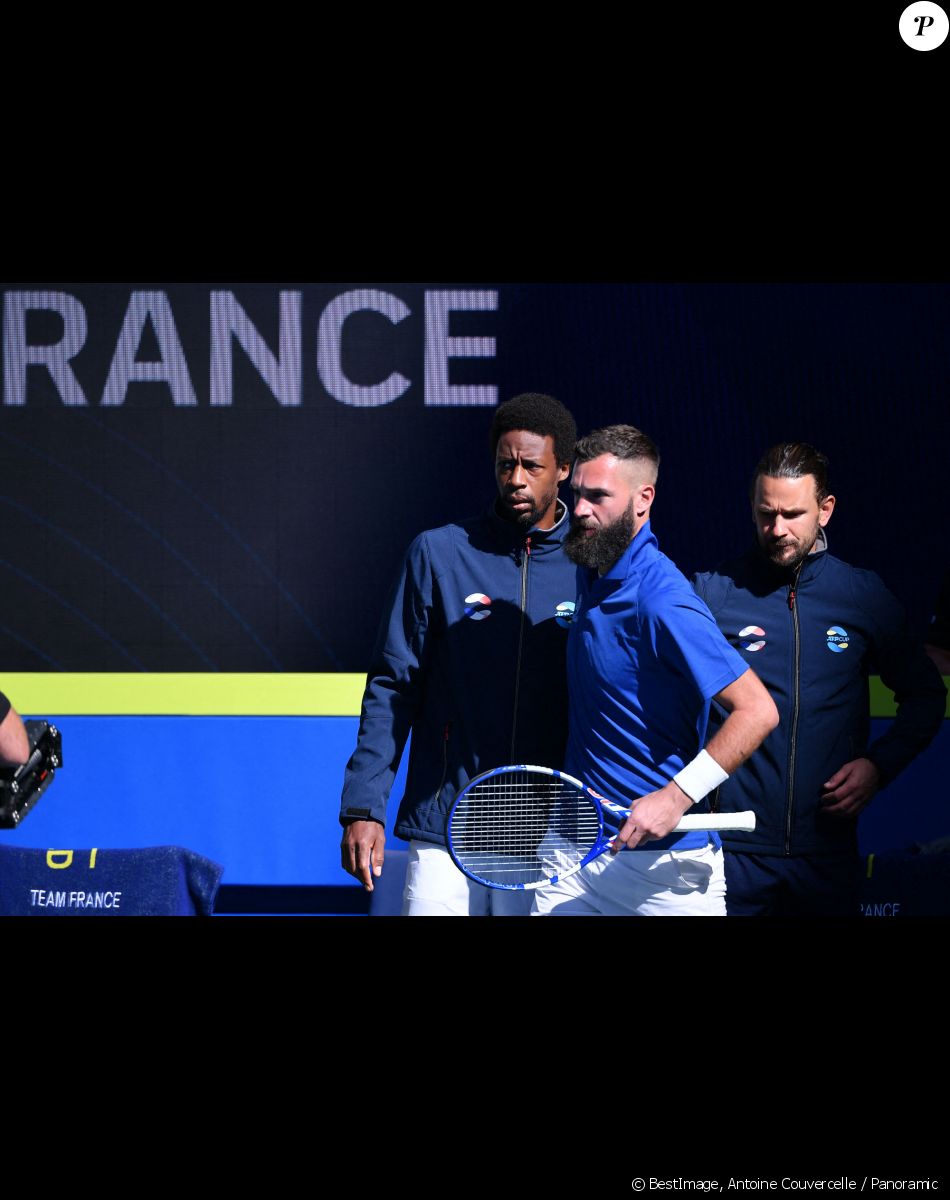 Gael Monfils et Benoit Paire during the ATP Cup - Les champions de tennis s'affrontent lors de l'Open d'Australie à Melbourne (8 - 21 février 2021), le 1er février 2021. © Antoine Couvercelle / Panoramic / Bestimage
