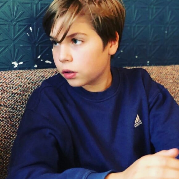 Louis, le fils de Mathilde Seigner. Instagram. Le 11 mai 2019.