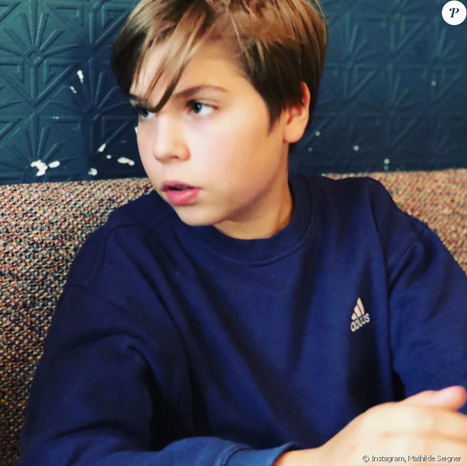 Louis, le fils de Mathilde Seigner. Instagram. Le 11 mai 2019.