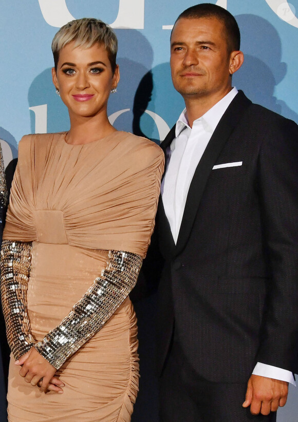 Orlando Bloom et sa compagne Katy Perry lors de la 2ème édition du "Monte-Carlo Gala for the Global Ocean" à l'opéra de Monte-Carlo à Monaco, le 26 septembre 2018. © Bruno Bébert/Bestimage