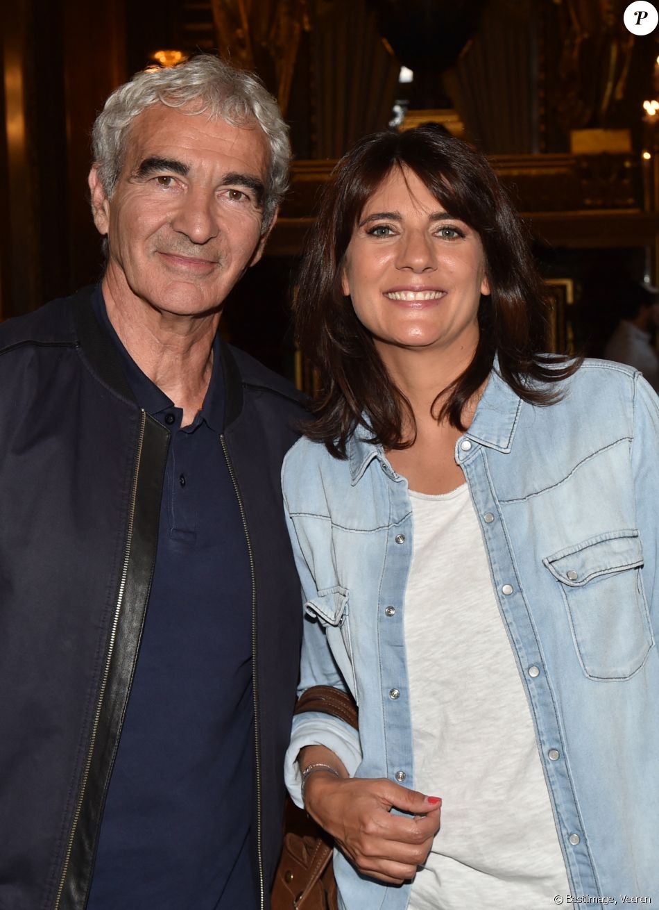 Estelle Denis et son compagnon Raymond Domenech - Les célébrités à la première de l'escape game grandeur nature "Inside Opéra" au Palais Garnier à Paris, France, le 4 juin 2018. © Veeren/Bestimage