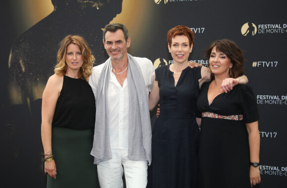 Anne Decis, Jérôme Bertin, Marie Réache et Stéphanie Pareja - Photocall de la série 'Plus belle la vie' lors du 57ème Festival de télévision de Monte-Carlo le 18 juin 2018. © Denis Guignebourg/Bestimage 