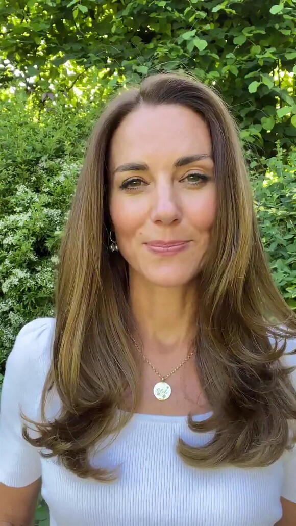 Kate Middleton, duchesse de Cambridge, lance le Centre de la Fondation royale pour la petite enfance. Londres. Le 18 juin 2021.