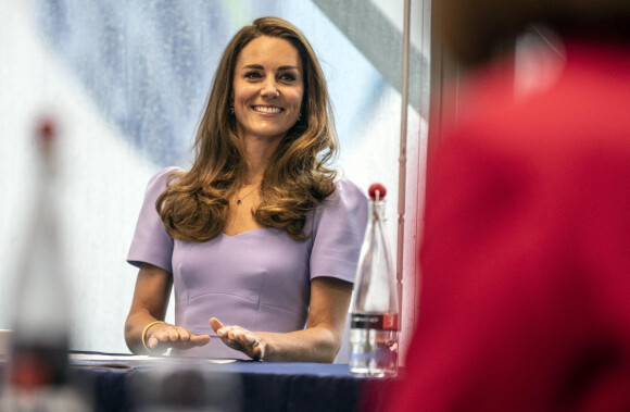 Catherine (Kate) Middleton, duchesse de Cambridge, lors du lancement du Royal Foundation Centre for Early Childhood au London School of Economics de Londres, Royaume Uni, le 18 juin 2021.