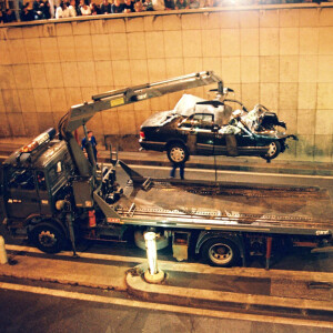 Voiture accidentée de Dodi Al Fayed et de Lady Diana - Tunnel de l'Alma à Paris, le 31 août 1997