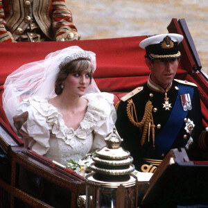 Mariage de Lady Diana avec le prince Charles à Londres.