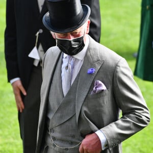 Le prince Charles, prince de Galles, et Camilla Parker Bowles, duchesse de Cornouailles, assistent à la prestigieuse course hippique "Royal Ascot", à Ascot, Royaume Uni, le 16 juin 2021.