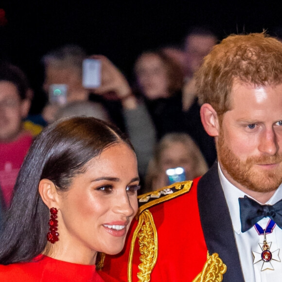 Le prince Harry, duc de Sussex, et Meghan Markle, duchesse de Sussex assistent au festival de musique de Mountbatten au Royal Albert Hall de Londres, Royaume Uni, le 7 mars 2020.