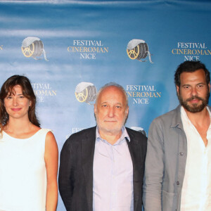 Pierre Niney, Alice Pol, François Berléand, Laurent Lafitte et Michaël Cohen lors de la première du film "L'origine du monde" de L. Lafitte dans le cadre du Festival "Ciné Roman" au Pathé Gare du Sud à Nice le 18 Juin 2021. © Denis Guignebourg/Bestimage