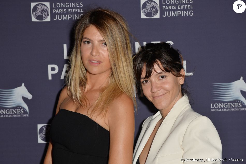 Exclusif - Isabelle Funaro et Hortense d'Estève - Soirée au profit de l'Association "La Bonne étoile" de Laeticia Hallyday lors du 3ème Longines Paris Eiffel Jumping à la plaine de Jeux de Bagatelle à Paris le 1er juillet 2016 dans le Pavillon Eiffel du Longines Paris Eiffel Jumping décoré par Luxury Living. © Olivier Borde / Veeren / Bestimage