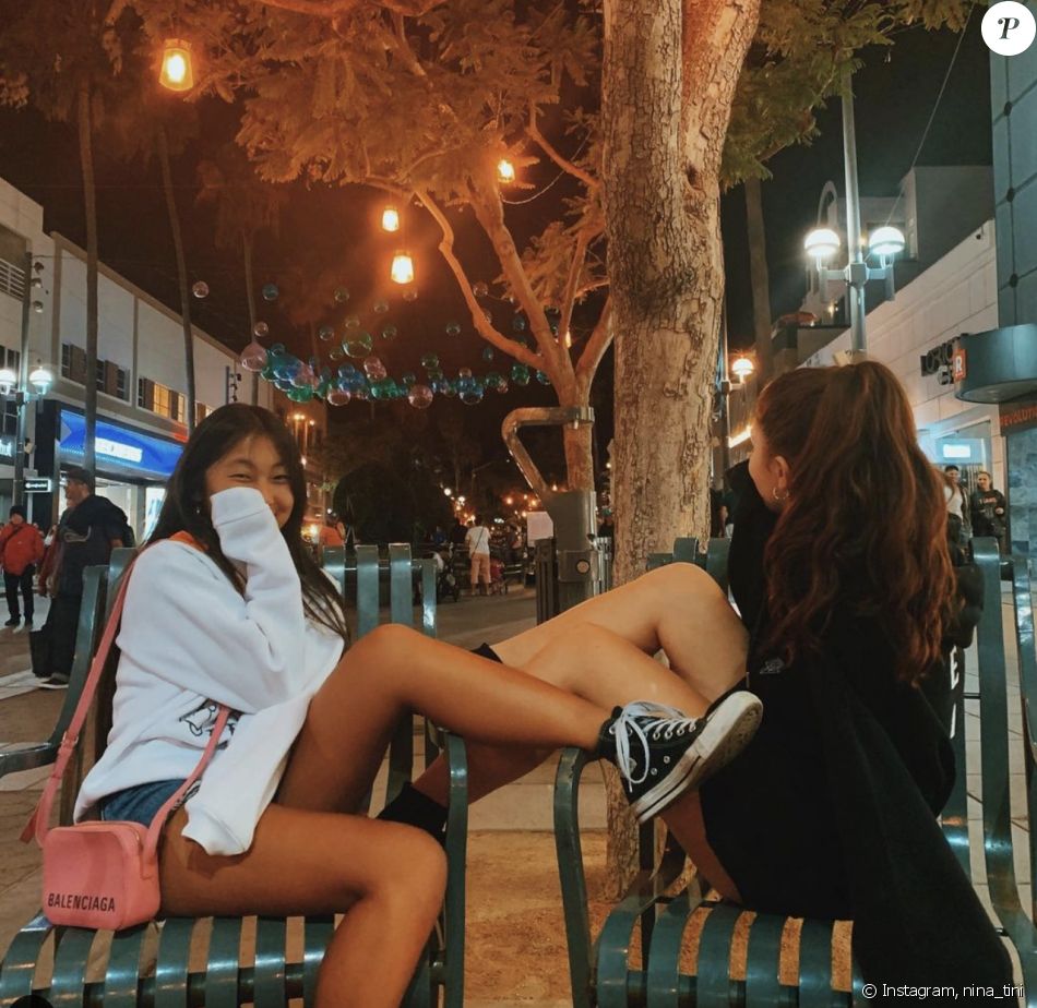 Nina, la fille de Calogero et Hortense d'Esteve, est amie avec Jade Hallyday, la fille de Laeticia et Johnny Hallyday - Instagram