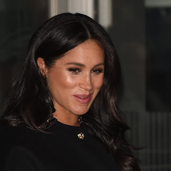 Meghan Markle, duchesse de Sussex - Le duc et la duchesse de Sussex viennent rendre hommage aux victimes de la tuerie de Christchurch et signer le livre de condoléances à New Zealand House à Londres le 19 mars 2019.