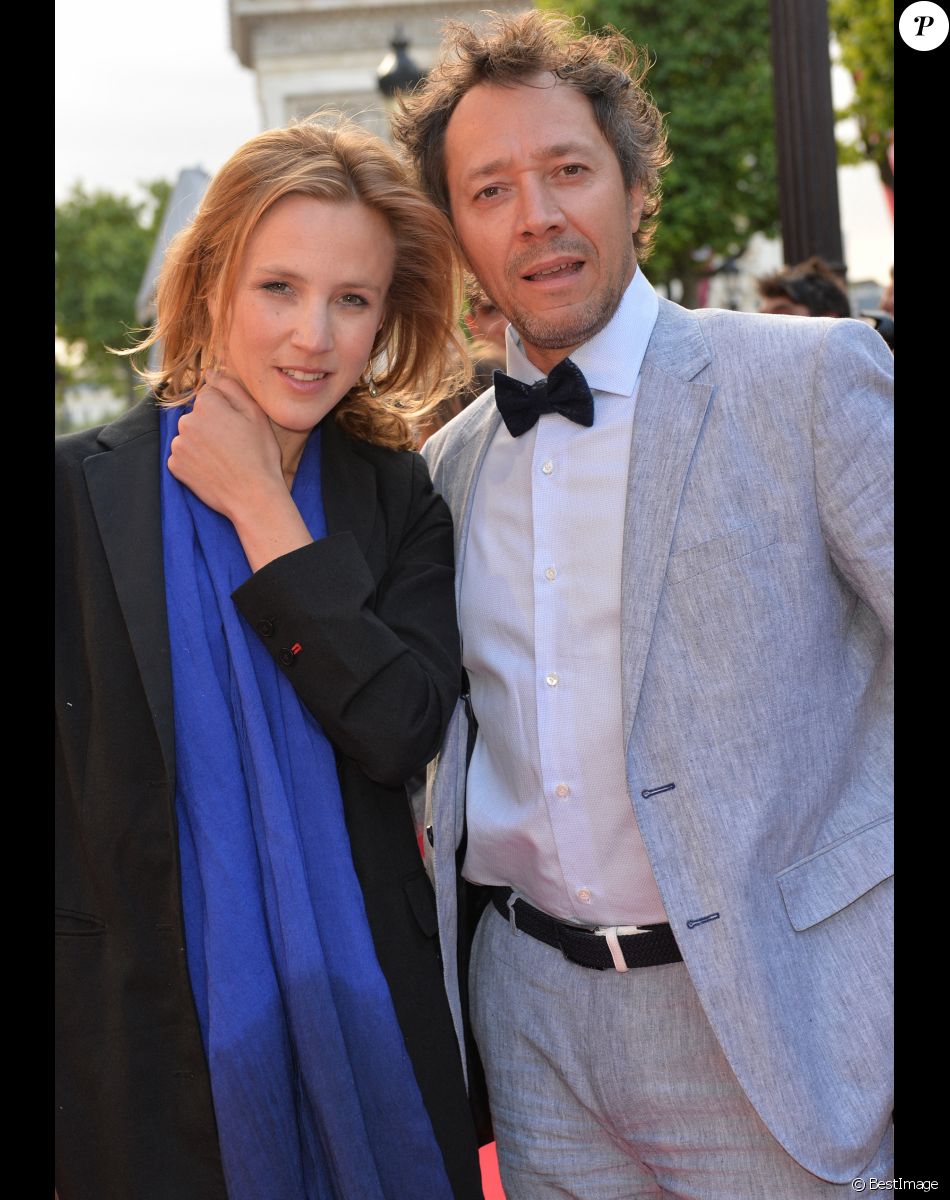 Exclusif - Bruno Debrandt et sa femme Marie Kremer - Ouverture du 4ème Champs Elysées FIlm Festival à Paris le 9 juin 2015.