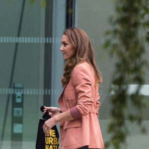 Kate Catherine Middleton, duchesse de Cambridge, à la sortie du Musée d'Histoire Naturelle de Londres. Le 22 juin 2021