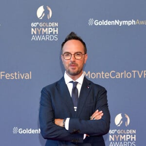 Jarry lors du photocall de la cérémonie des Nymphes d'Or du 60ème festival de télévision de Monte Carlo au Grimaldi Forum à Monaco le 22 juin 2021.Cette année, beaucoup de lauréats seront présents en hologramme à cause des restrictions sanitaires © Bruno Bebert / Bestimage 