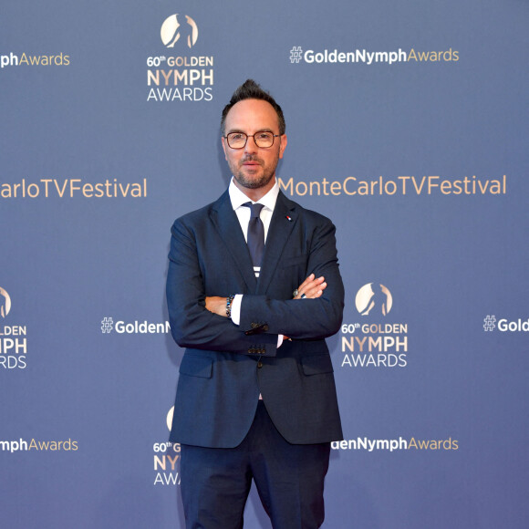 Jarry lors du photocall de la cérémonie des Nymphes d'Or du 60ème festival de télévision de Monte Carlo au Grimaldi Forum à Monaco le 22 juin 2021.Cette année, beaucoup de lauréats seront présents en hologramme à cause des restrictions sanitaires © Bruno Bebert / Bestimage 