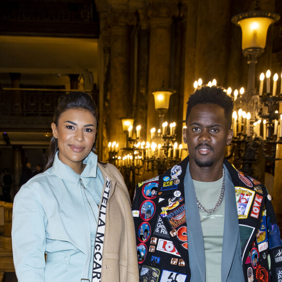 Black M et la styliste Léa Djadja - Les people au défilé Stella McCartney collection prêt-à-porter Automne/Hiver 2020-2021 lors de la Fashion Week à Paris (PFW), le 2 mars 2020. © Olivier Borde/Bestimage
