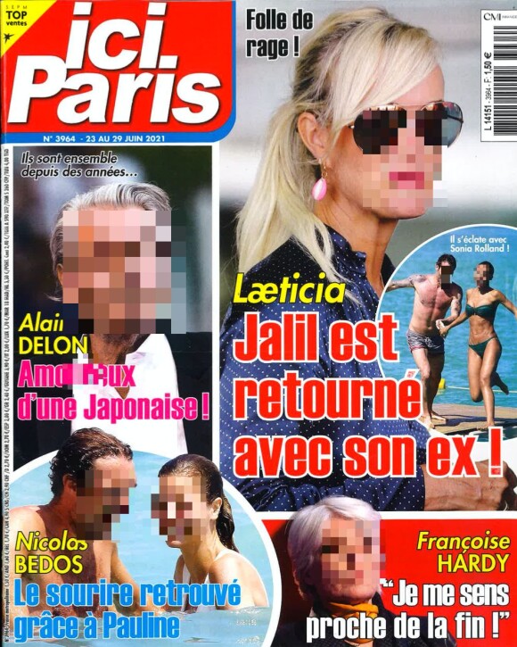 Alain Delon dans le magazine "Ici Paris" du 23 juin 2021.