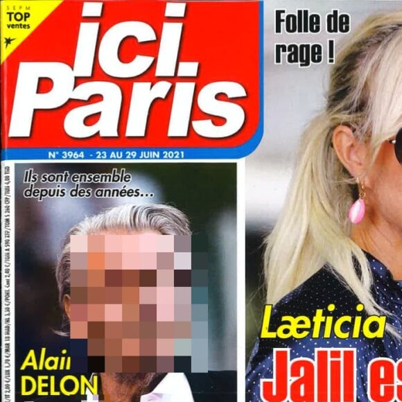 Alain Delon dans le magazine "Ici Paris" du 23 juin 2021.