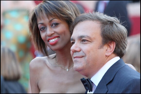 Didier Bourdon et sa femme Marie-Sandra - Montée des marches du film "Le Prophète", 62e Festival de Cannes. 2009.