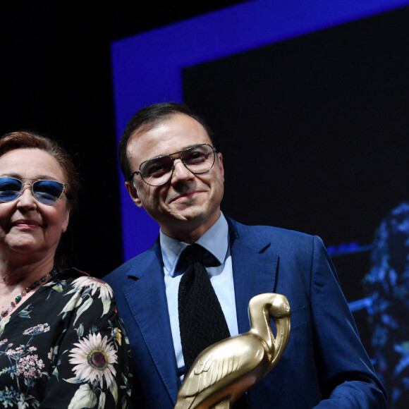 Catherine Frot et Bertrand Burgalat - Cérémonie de clôture du 7 ème Festival de cinéma et musique de film de La Baule, le 26 juin 2021. 