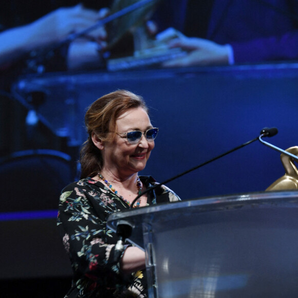 Catherine Frot et Bertrand Burgalat - Cérémonie de clôture du 7 ème Festival de cinéma et musique de film de La Baule, le 26 juin 2021.