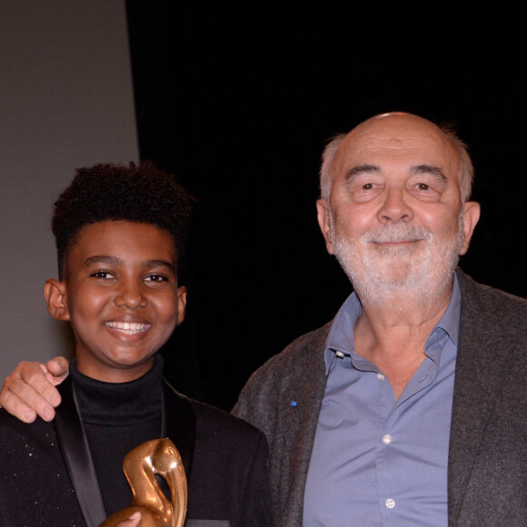 Gérard Jugnot, prix du public pour son film "Le Petit Piaf" et l'acteur Soan - Cérémonie de clôture du 7 ème Festival de cinéma et musique de film de La Baule, le 26 juin 2021.