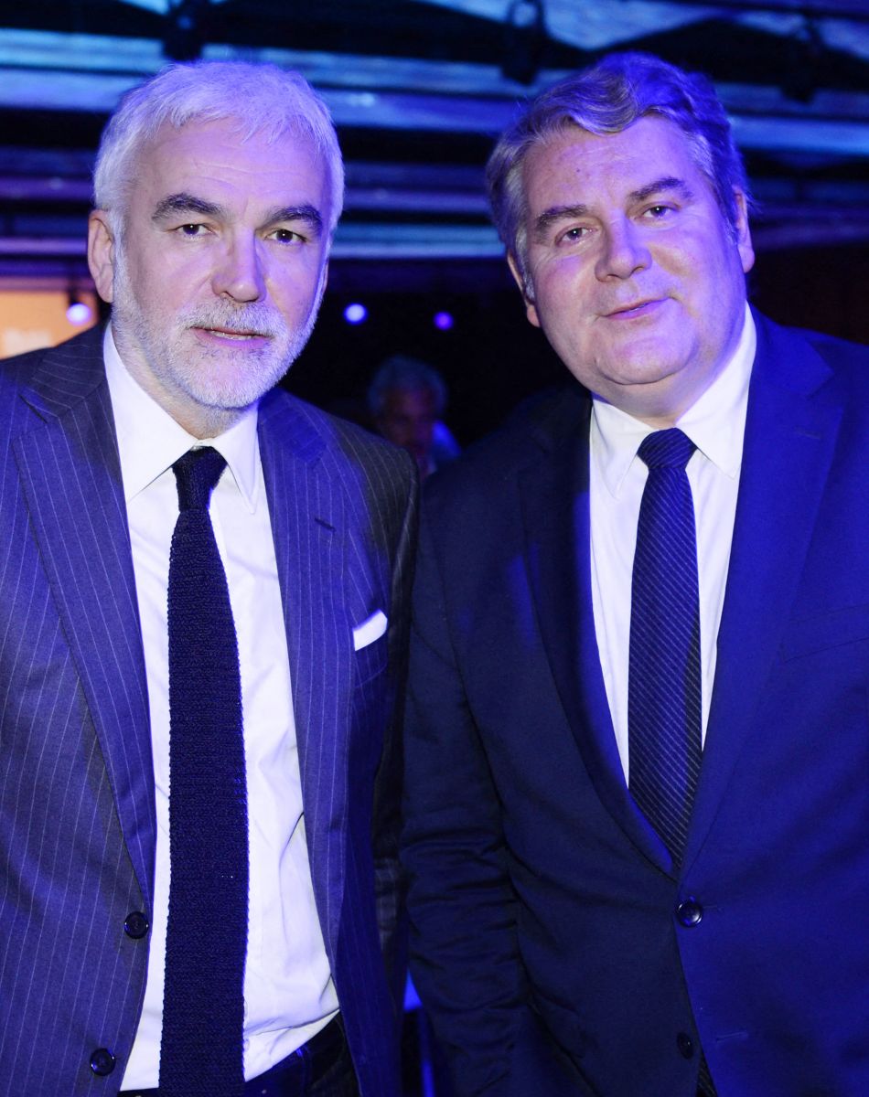 Pascal Praud et Franck Louvrier, maire de La Baule - Cérémonie de clôture du 7 ème Festival de cinéma et musique de film de La Baule, le 26 juin 2021.