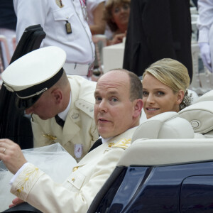 Mariage religieux du prince Albert et Charlene Wittstock à Monaco, le 2 juillet 2011.