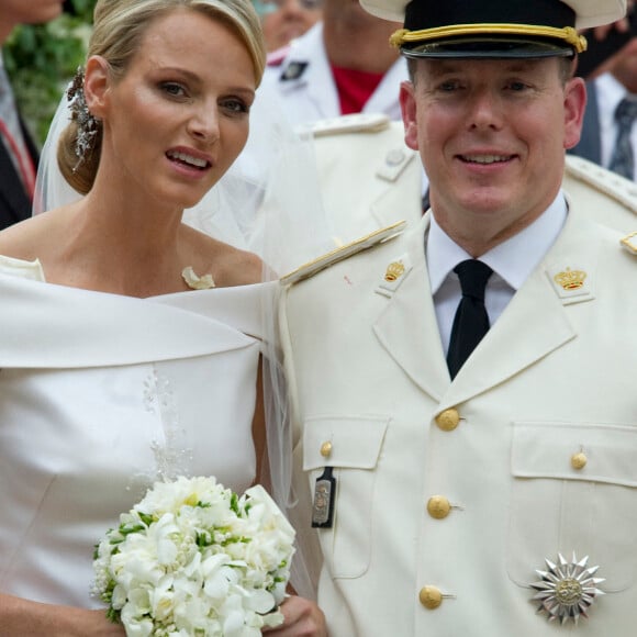 Mariage religieux du prince Albert et Charlene Wittstock à Monaco, le 2 juillet 2011.