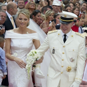 Mariage religieux du prince Albert et Charlene Wittstock à Monaco.