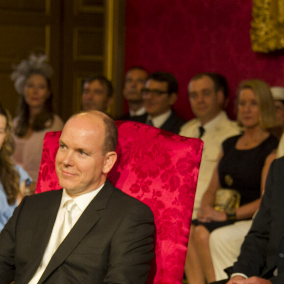 Mariage civil du prince Albert et Charlene Wittstock à Monaco, le 1er juillet 2011.