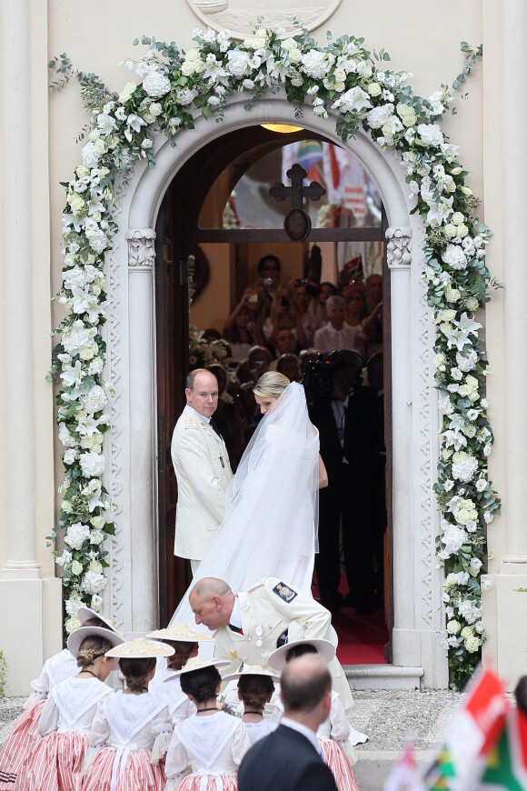 Mariage religieux du prince Albert de Monaco et Charlene Wittstock, le 2 juillet 2011.