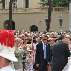 Mariage religieux du prince Albert de Monaco et Charlene Wittstock le 2 juillet 2011 au palais princier.