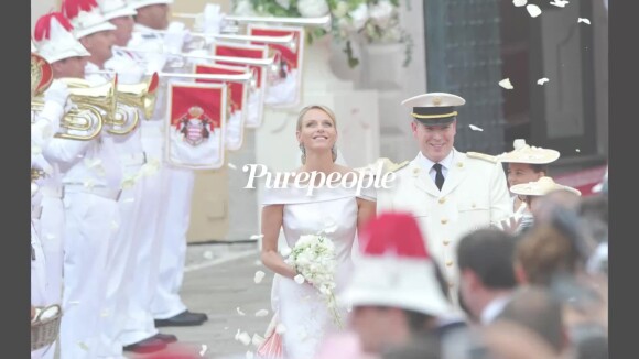 Charlene et Albert de Monaco, 10 ans de mariage : une robe de mariée d'exception, aux 40 000 cristaux