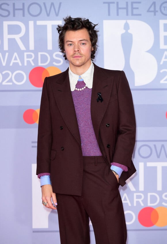 Harry Styles aux Brit Awards 2020 à Londres, le 18 février 2020.