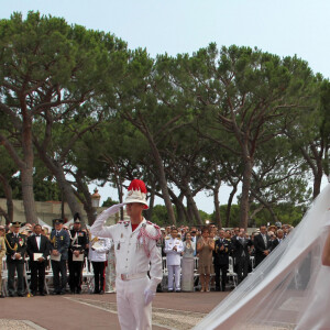 Mariage religieux du prince Albert et Charlene Wittstock à Monaco, le 2 juillet 2011.