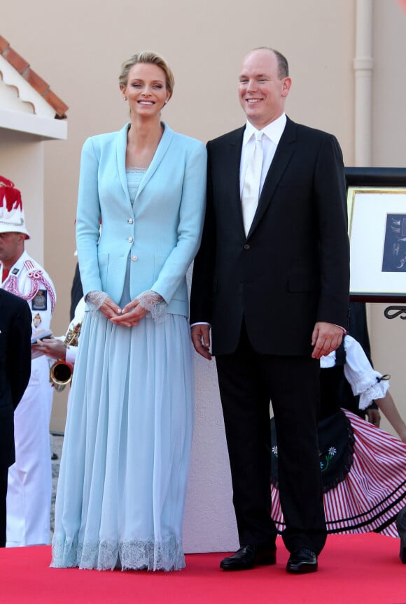 Mariage civil du prince Albert et Charlene Wittstock à Monaco, le 1er juillet 2011.