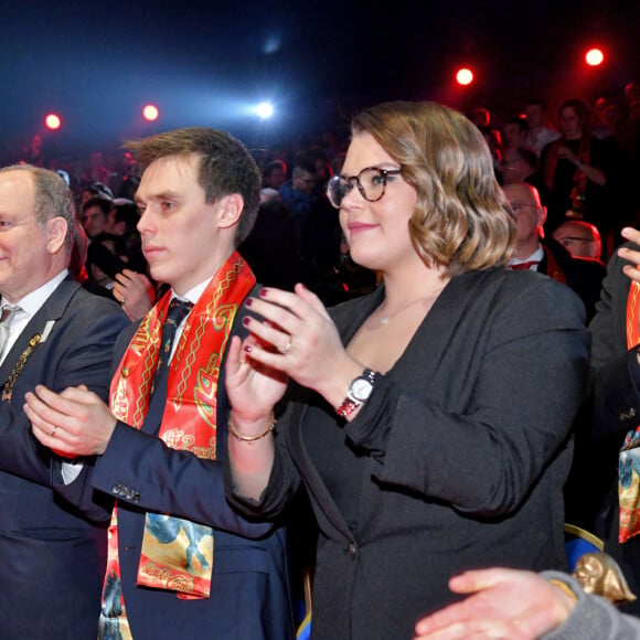 Pauline Ducruet, la princesse Stéphanie de Monaco, le prince Albert II de Monaco, Louis Ducruet et sa soeur Camille Gottlieb durant la soirée de Gala du 44eme Festival International du Cirque de Monte-Carlo à Monaco le 21 janvier 2020. Le Festival se déroule sous le chapiteau de Fontvieille du 16 au 26 janvier 2020. © Bruno Bebert/Bestimage