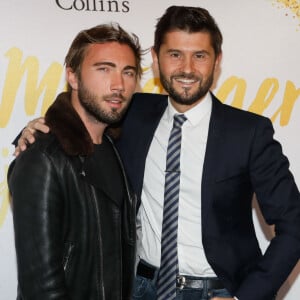 Christophe Beaugrand et son mari Ghislain Gerin - Soirée de lancement du livre "Toujours y croire" de Miss France et Miss Univers Iris Mittenaere à l'hôtel Vernet à Paris, France. © CVS/Bestimage