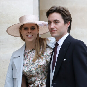 La princesse Beatrice d'York et Edoardo Mapelli Mozzi - Mariage du prince Jean-Christophe Napoléon et de la comtesse Olympia d'Arco-Zinneberg à la cathédrale Saint-Louis des Invalides à Paris © Dominique Jacovides / Bestimage