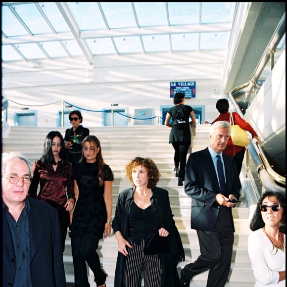 Marlène Jobert, son mari Walter Green et leurs filles Eva et Joy Green à Deauville, en septembre 1997.