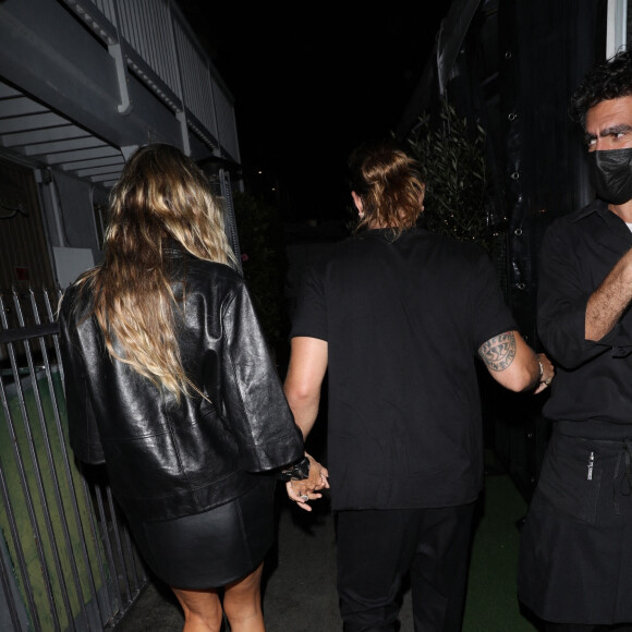 Heidi Klum et son mari Tom Kaulitz vont dîner au restaurant "Giorgio Baldi" à Santa Monica, le 1er juillet 2021.