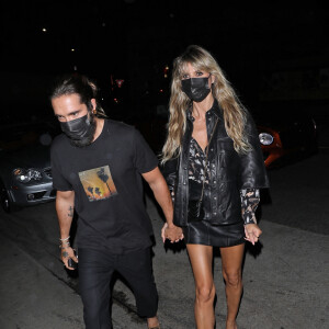 Heidi Klum et son mari Tom Kaulitz vont dîner au restaurant "Giorgio Baldi" à Santa Monica, le 1er juillet 2021.