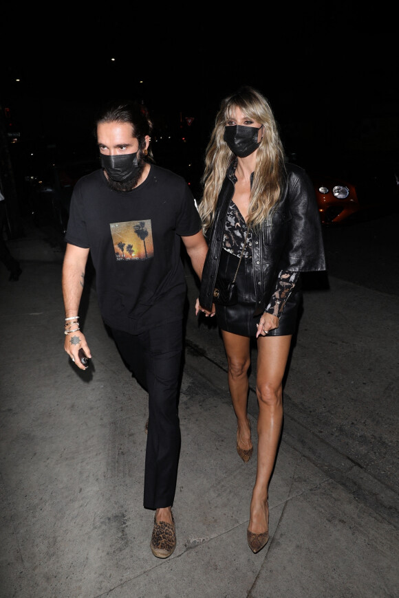 Heidi Klum et son mari Tom Kaulitz ont profité d'une soirée en amoureux au restaurant Giorgio Baldi, à Santa Monica.